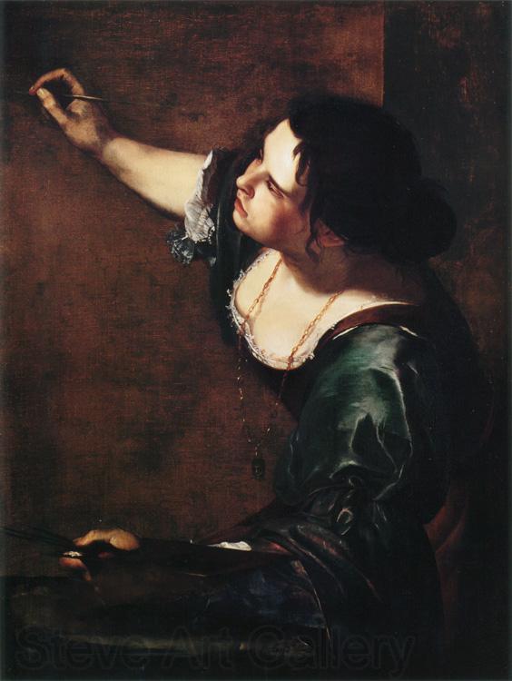 Artemisia  Gentileschi Self-Portrait as the Allegory of Painting (mk25) Spain oil painting art